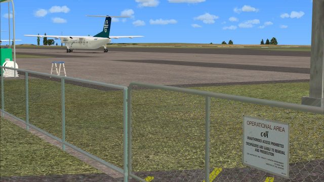 Screenshot 1 — New Plymouth Airport Scenery