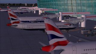 Screenshot 1 — London Heathrow Terminal 5 Scenery