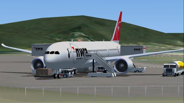 Screenshot 1 — Boeing 787-8 NWA Northwest Airlines