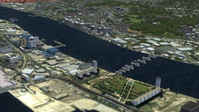 Screenshot 1 — The Thames Barrier P3D Scenery