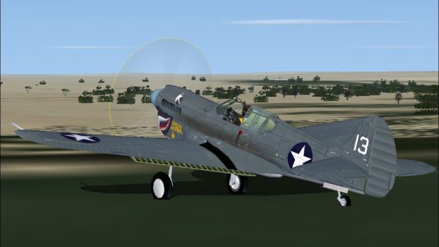 Screenshot 1 — Acceleration Curtiss P40K