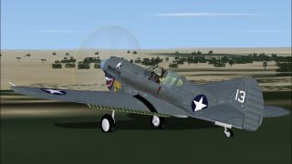 Screenshot 1 — Acceleration Curtiss P40K