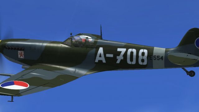 Screenshot 1 — Czech Air Force 1947 Spitfire Mk IX