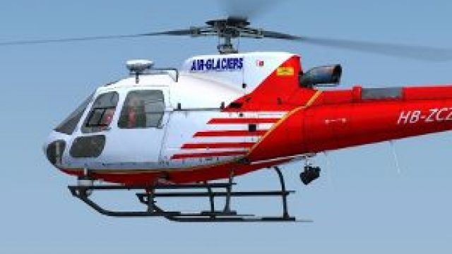 Screenshot 1 — Air-Glaciers Aerospatiale AS350 HB-ZCZ