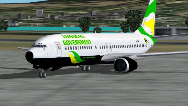 Screenshot 1 — Jamaican Government Boeing 737-400 Textures