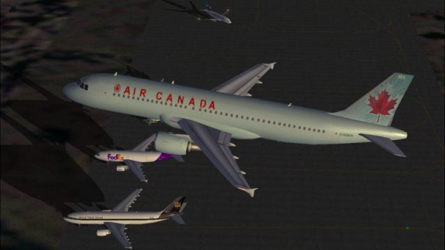 Screenshot 1 — Air Canada's Airbus A320