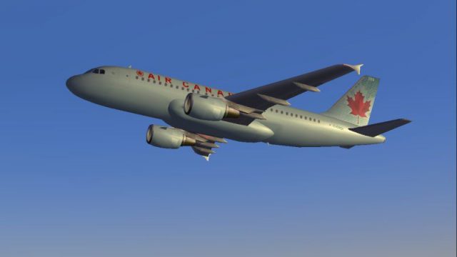 Screenshot 1 — Air Canada's Airbus A319