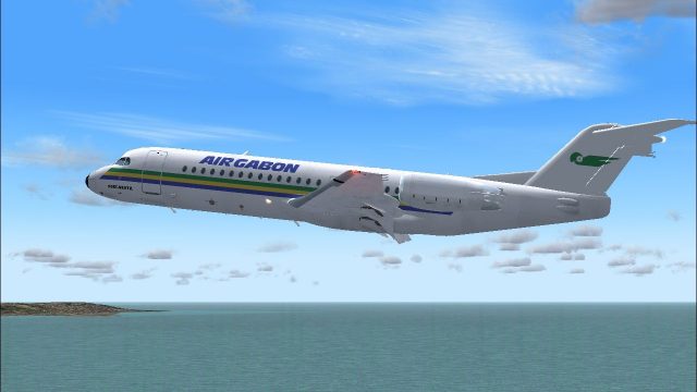 Screenshot 1 — Air Gabon Fokker 28