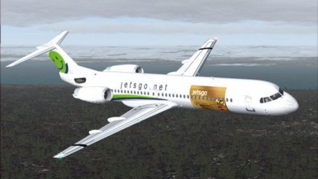 Screenshot 1 — Jetsgo Fokker 100 V2 MasterCard