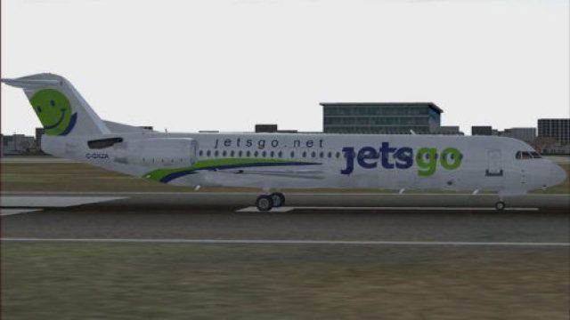 Screenshot 1 — Jetsgo Fokker 100 V2 (Dirty)