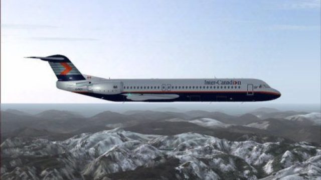 Screenshot 1 — InterCanadian Fokker 100 V2 Tay 620