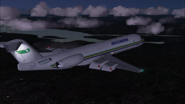 Screenshot 1 — Air Gabon Fokker 100