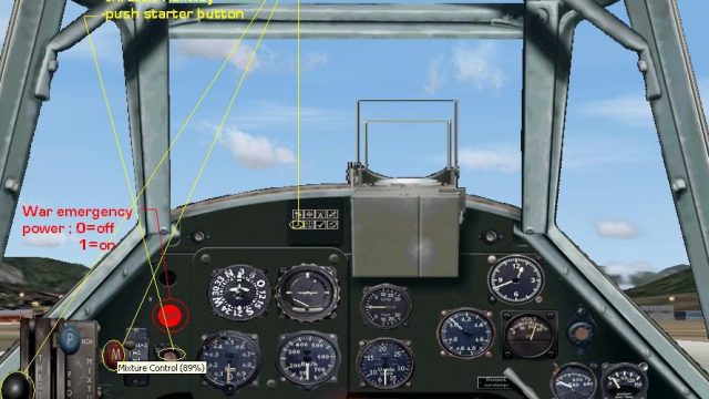Screenshot 1 — FSX/ FS2004 Hispano HA-1112-M1L Buchon