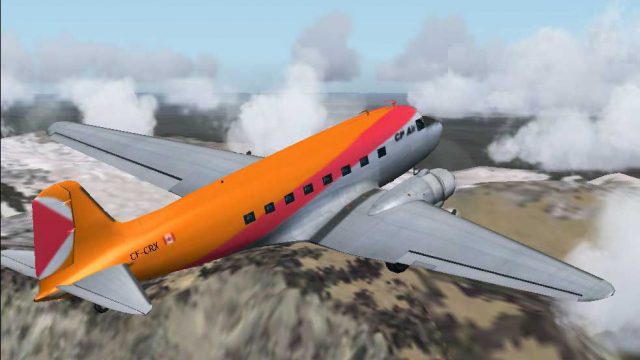 Screenshot 1 — Canadian Pacific Douglas DC-3 Orange/Red 