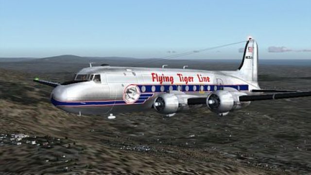 Screenshot 1 — Flying Tiger Douglas C-54/DC-4 N67548