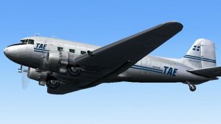 Screenshot 1 — T.A.E. Douglas DC-3 SX-BAN