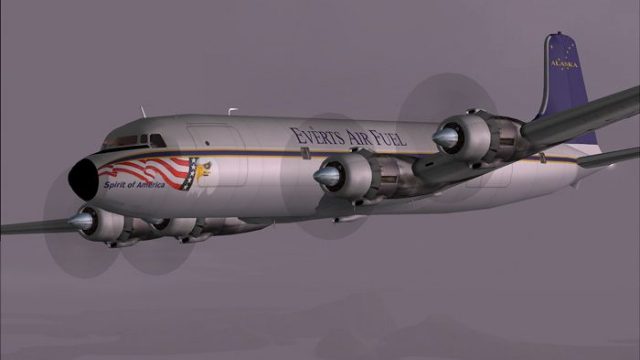 Screenshot 1 — Everts Air Fuel Douglas DC-6B N444CE