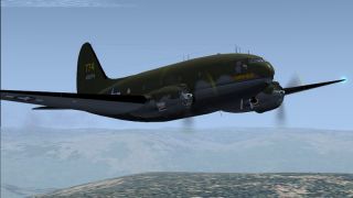 Screenshot 2 — USAAF, Curtiss C-46A 'The Tinker Belle' Textures only