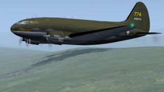 Screenshot 3 — USAAF, Curtiss C-46A 'The Tinker Belle' Textures only