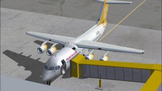 Screenshot 2 — Malmö Aviation RJ100. Textures only
