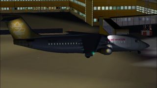 Screenshot 4 — Malmö Aviation RJ100. Textures only
