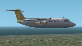 Screenshot 5 — Malmö Aviation RJ100. Textures only