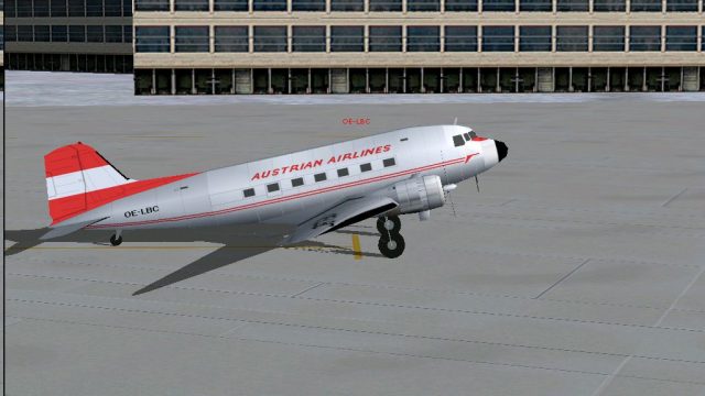 Screenshot 1 — Austrian Airlines Douglas DC-3 OE-LBC