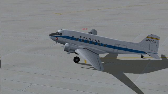 Screenshot 1 — SPANTAX Douglas DC-3 EC-AQE