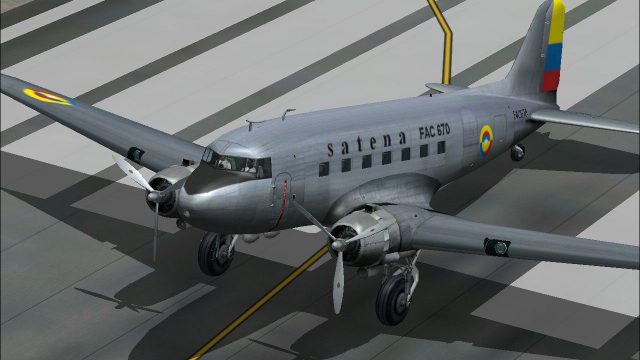 Screenshot 1 — Satena Colombia Douglas DC-3