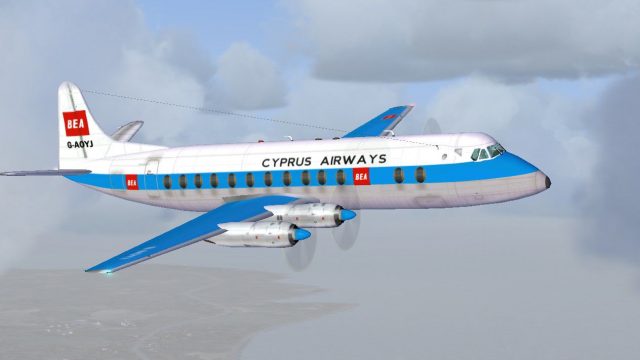 Screenshot 1 — Cyprus/BEA Viscount 806 G-AOYJ