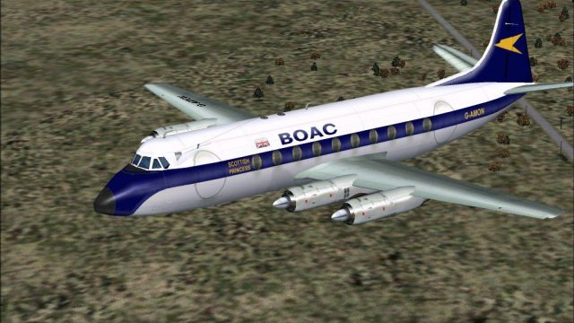 Screenshot 1 — BOAC Vickers Viscount 701