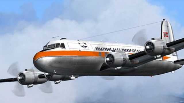 Screenshot 1 — Braathens Douglas DC-4 Freighter LN-SUP