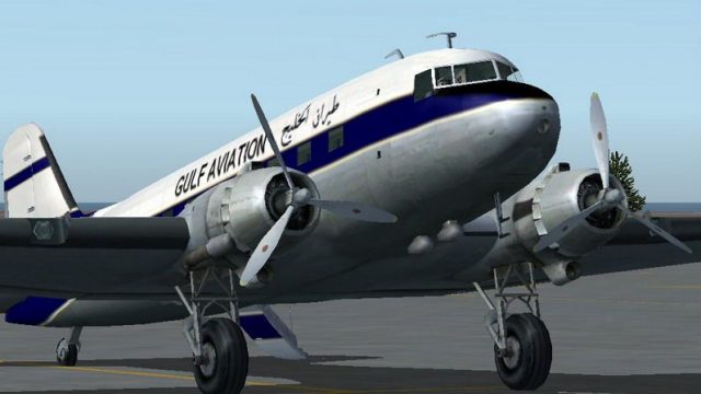 Screenshot 1 — Gulf Air Douglas DC-3