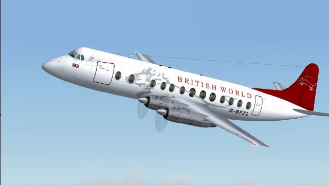 Screenshot 1 — British World Airways Viscount 836