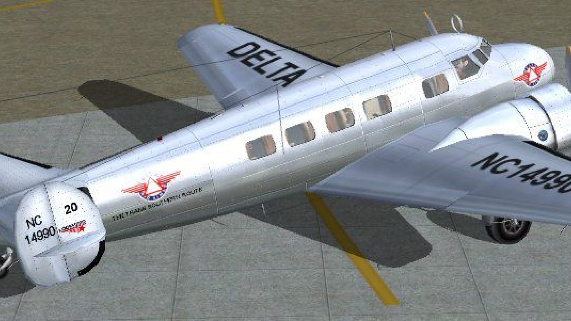 Delta Airlines Lockheed Electra L10A for FS2004