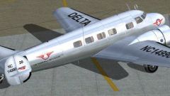 Delta Airlines Lockheed Electra L10A for FS2004