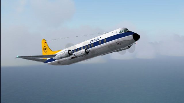 Screenshot 1 — Condor Viscount 824 D-ANOL (Later Livery)