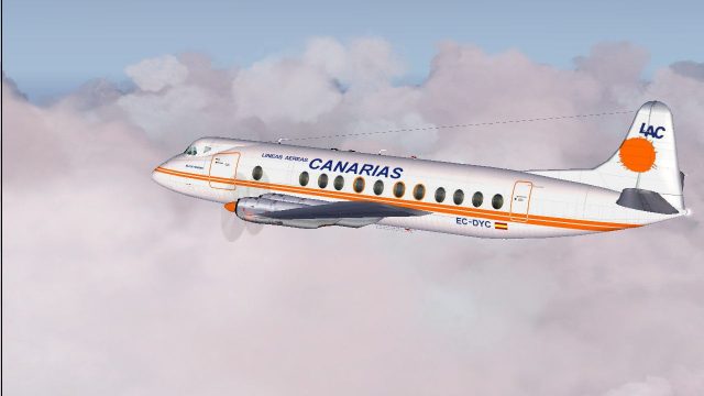 Screenshot 1 — Canarias Vickers Viscount 806