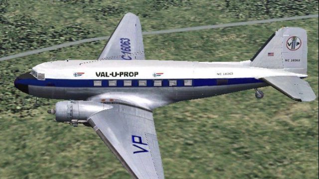 Screenshot 1 — Val-U-Prop Douglas DC-3