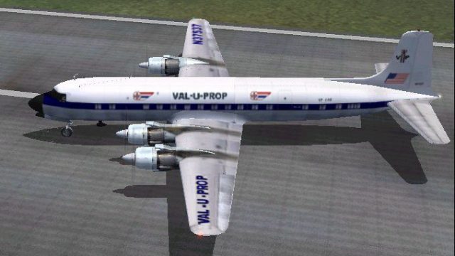 Screenshot 1 — Val-U-Prop Douglas DC-6B