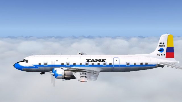 Screenshot 1 — TAME Ecuador Douglas DC-6B HC-ATK