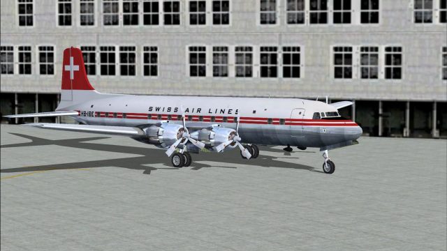 Screenshot 1 — Swissair Douglas DC-6B