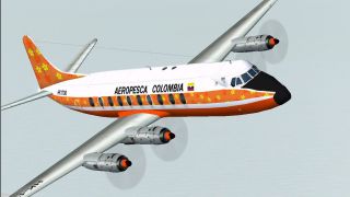 Screenshot 1 — Aeropesca Colombia Viscount 745 Update