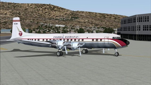Screenshot 1 — Trans Europa Douglas DC-7C