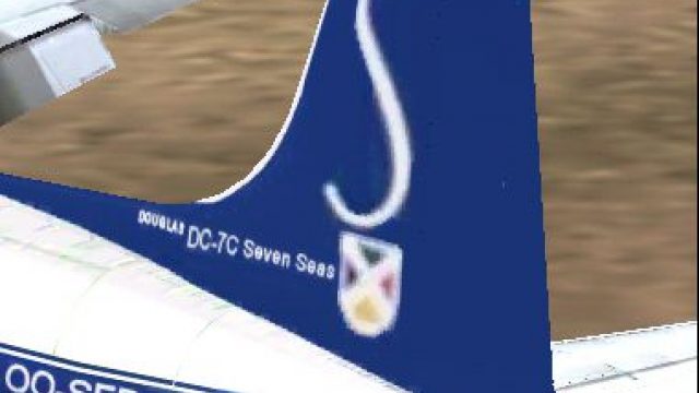 Screenshot 1 — Sabena Douglas DC-7C Texture Patch