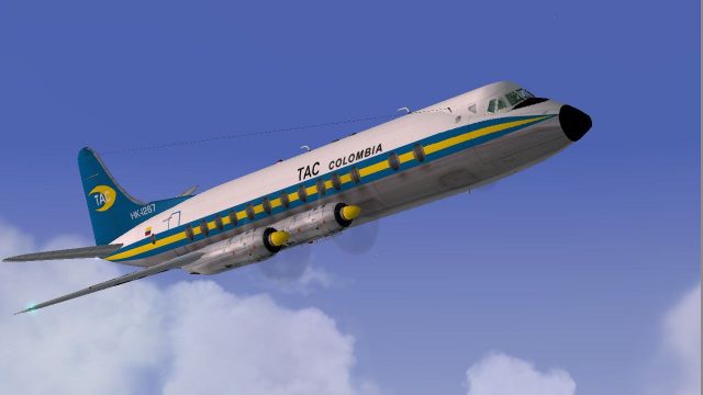 Screenshot 1 — TAC Colombia Viscount 837
