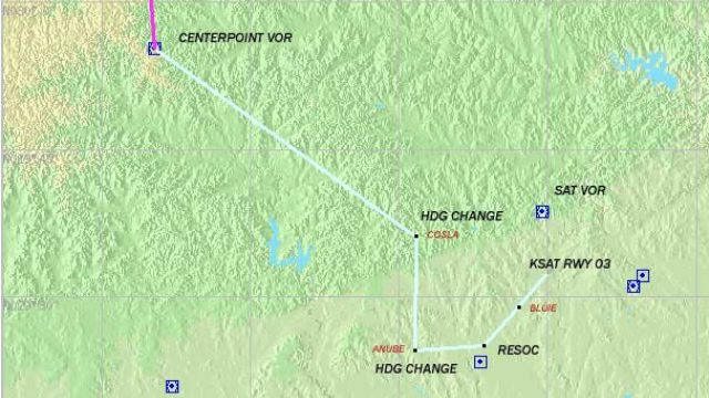 Screenshot 1 — Mission--San Antonio IFR Approach