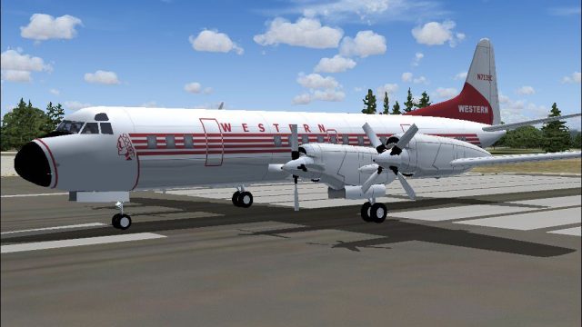 Screenshot 1 — Western Airlines Lockheed L-188 Circa 1959