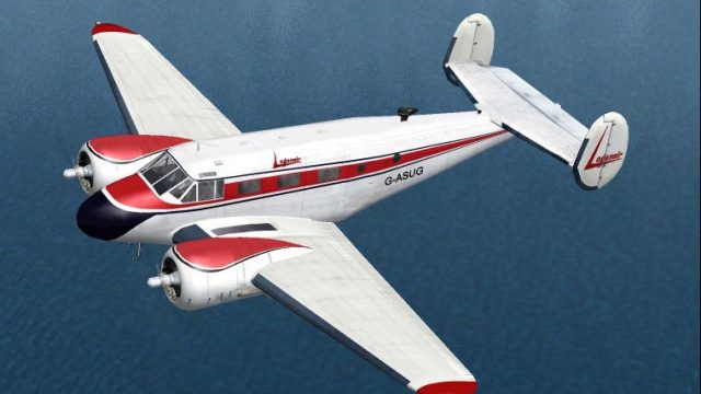 Screenshot 1 — Loganair Beechcraft D18S (Early Livery)