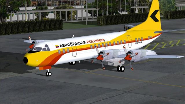 Screenshot 1 — Aerocondor Colombia Lockheed Electra HK-1415